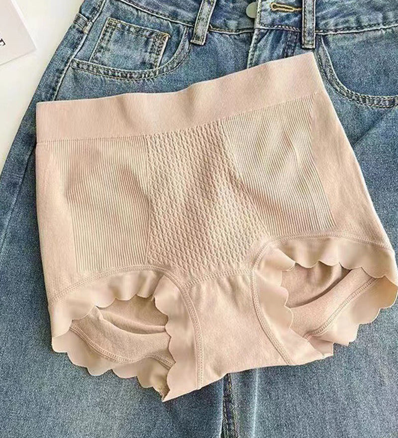 High Waist Tummy Tuck Cotton Antibacterial Bottom Seamless Underwear