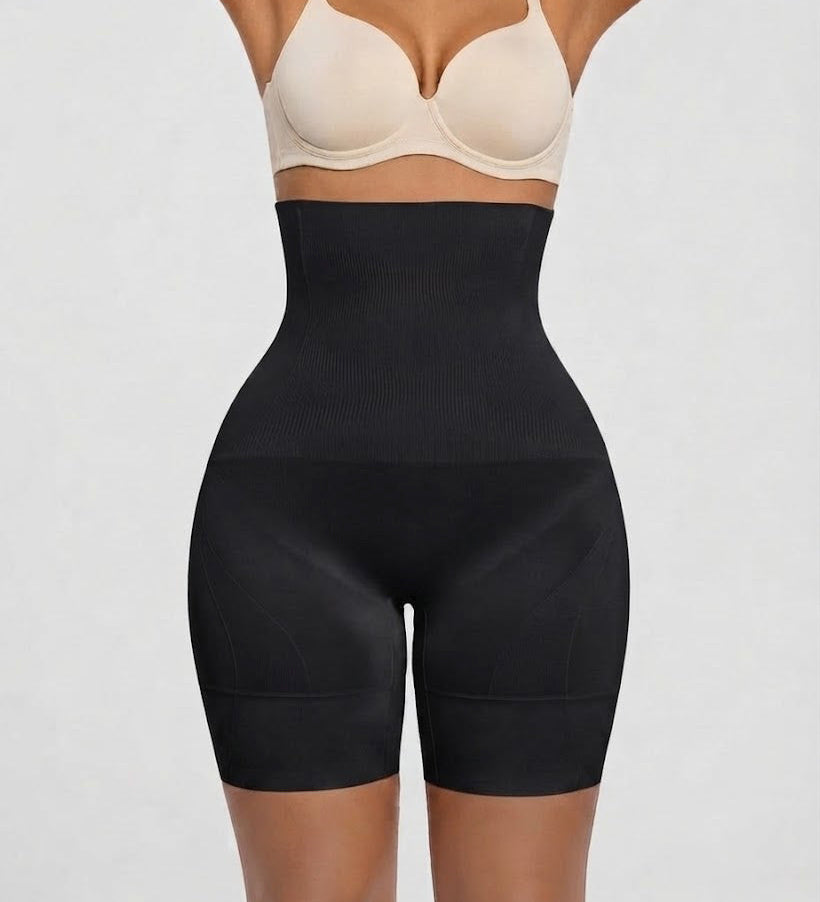 High Waist Wide Waistband Tummy Control Shaping Shorts Seamless Butt Lifter Thigh Shaper