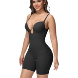 Sorelyne® Women's U Plunge Strapless Tummy Control Bodysuit Low Back Built In Bra Shapewear
