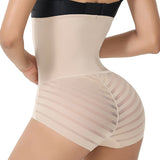 High-waisted Tummy Control Breathable Mesh Panties Shorts