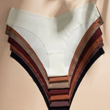 Sexy Ice Silk Low-Rise Panties Seamless Multicolor Briefs Lingerie