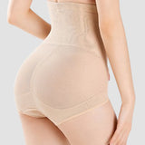 Tummy Control Shapewear Panties Breathable Butt Lifter Triangle Shorts With Crossover Design