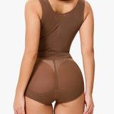 Mesh Seamless Waist Slimmer Corset Butt Shaping Shapewear Bodysuit