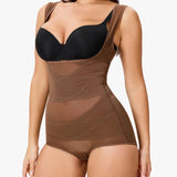 Mesh Seamless Waist Slimmer Corset Butt Shaping Shapewear Bodysuit