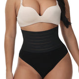 Hollow Breathable High Waist Butt Lift Elastic Seamless Thong Shaping Underwear