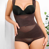 Mesh Seamless Waist Slimmer Corset Butt Shaping Shapewear Bodysuit