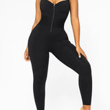 Sorelyne® Women's Sleeveless Jumpsuit Tummy Control One Piece Waistband Bodycon Yoga Romper