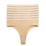 Hollow Breathable High Waist Butt Lift Elastic Seamless Thong Shaping Underwear