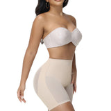 Women's Seamless Mesh High Waist Shapewear Shorts Thigh Slimmer Underwear