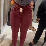 Sorelyne® Stretch Hip-Lifting Skinny Jeans for Curvy Women