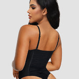 Sorelyne® Sexy Back Lace-up Thong Seamless Skinny Bodysuit