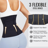 Waist Trainer Corset Double Belt Breathable Belly Slimming Workout Adjustable Girdles Girdle
