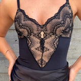 Sculpting One Piece Lace Shapewear Bodysuits
