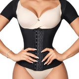 Sorelyne® Women Compression Waist Trainer Tank tops Under Bust with Short Sleeves
