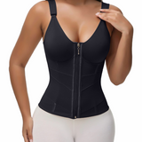Adjustable Strap High Compression Zipper Bustier Shaper Vest