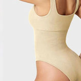 Women's Shapewear Bodysuits Sexy Ribbed Sleeveless Square Neck Tank Tops