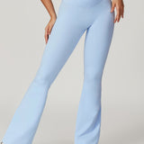 Crossover High Waist Hip Lift Quick Dry Yoga Flared Pants
