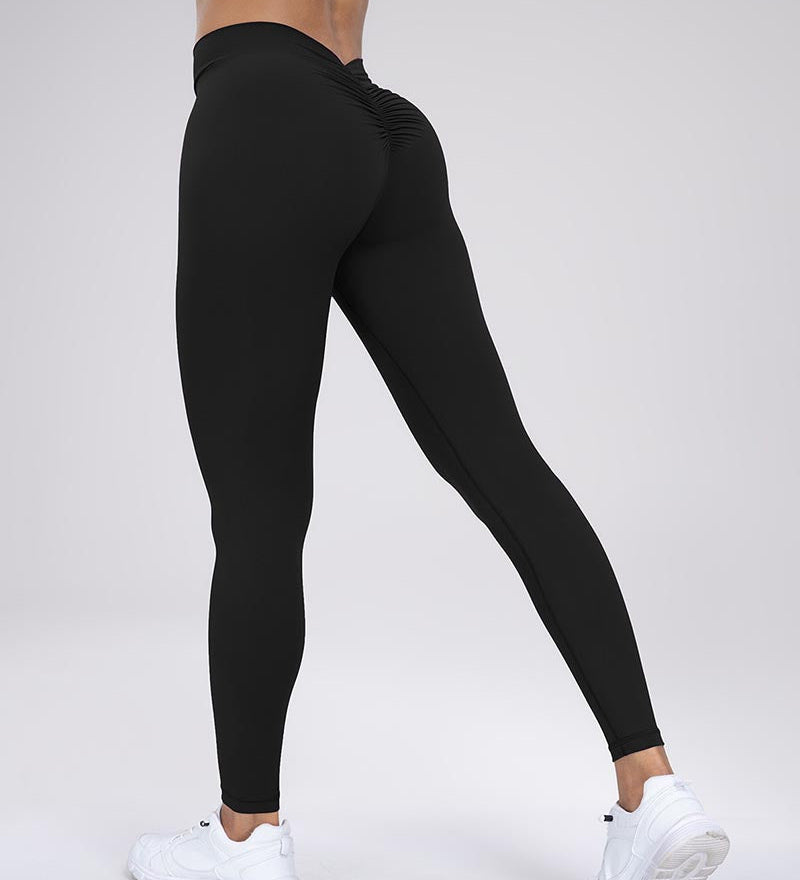 V-Back Scrunch Butt Yoga Pants High Waisted Buttery Soft Workout Leggings