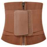 Double Compression Zipper Waist Trainer Corset Girdle