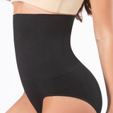 Seamless High Waist Shaping Panties Comfy Tummy Control Hip Lifting Slimming Brief