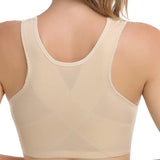 Breathable Lace Front Closure Wire-free Smooth Back Shaping Bra