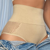 Women's Seamless Shapewear Panty High Waist Sexy Hollow Out Briefs