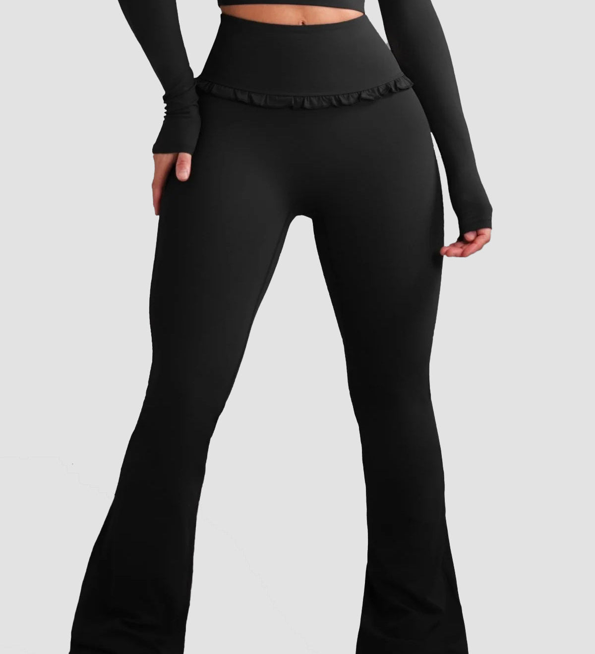 Ballet Ruffled Flare Leggings