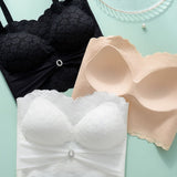 Sexy Push up Non Slip Wire Free Bra with Removable Shoulder Strap