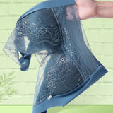V Neck Lace Thin Anti Exposure Seamless Minimizer Vest Bra