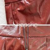 Sorelyne® Sexy High Waist Leather Skirt with Zipper for Curvy Women