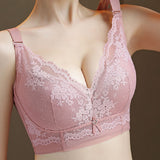 Women‘s Sexy Push Up Soft Wire Bra Breathable Thin Anti-Sagging Lace Bralette