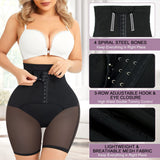 Double Tummy Control Girdle Shorts High Waist Butt Lifter Thigh Slimmer Shaper Shorts
