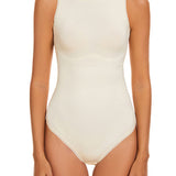 Seamless Racerback Top Tummy Control Crew Neck Bodysuit