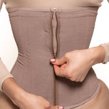 9 Boned Waist Trainer For Women Hourglass Zipper Tummy Control Workout Corset