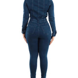 One Piece Jumpsuits for Women Butt Lifting Jeans with Multi Pocket