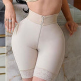 Sorelyne® Double Compression Butt Lifter Zipper Shorts High Waisted Butt Pads Seamless Body Shaper Short