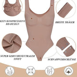 Tummy Control Scoop Neck Sculpting Thong Tank Top Shapewear Bodysuits