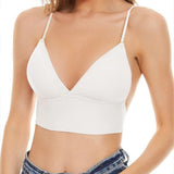 Women's Backless Bra Wire-Free U-Shaped Low Back