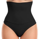 Women's Lace Splicing High Waist Tummy Control Shaping Panties Seamless Underwear