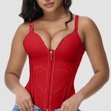 Sorelyne® Girdles Colombianas Love Pattern Corset Top Zipper Waist Trainer