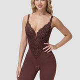 Sorelyne® Lace Plunge Backless Bodysuit Shapewear