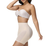 Women's Seamless Mesh High Waist Shapewear Shorts Thigh Slimmer Underwear