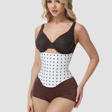 Polka Dot Lace-Up Back Hourglass Waist Corset