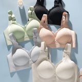 Women's Seamless Wireless Anti-sagging Minimizer Thin Adjustment Bra