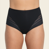 Lace Stripe Undetectable High Waist Briefs Underpants