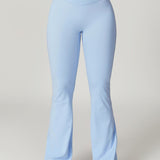 Crossover High Waist Hip Lift Quick Dry Yoga Flared Pants