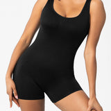 Women's Tummy Control Mid-Thigh Seamless Outerwear Bodusuit Shapewear