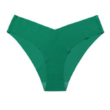 Sexy Ice Silk Low-Rise Panties Seamless Multicolor Briefs Lingerie