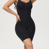 Body Shaper Ribbed Seamless Tummy Control Mid Thigh Bodysuits