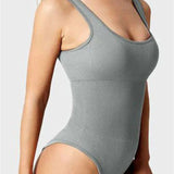 Women's Shapewear Bodysuits Sexy Ribbed Sleeveless Square Neck Tank Tops